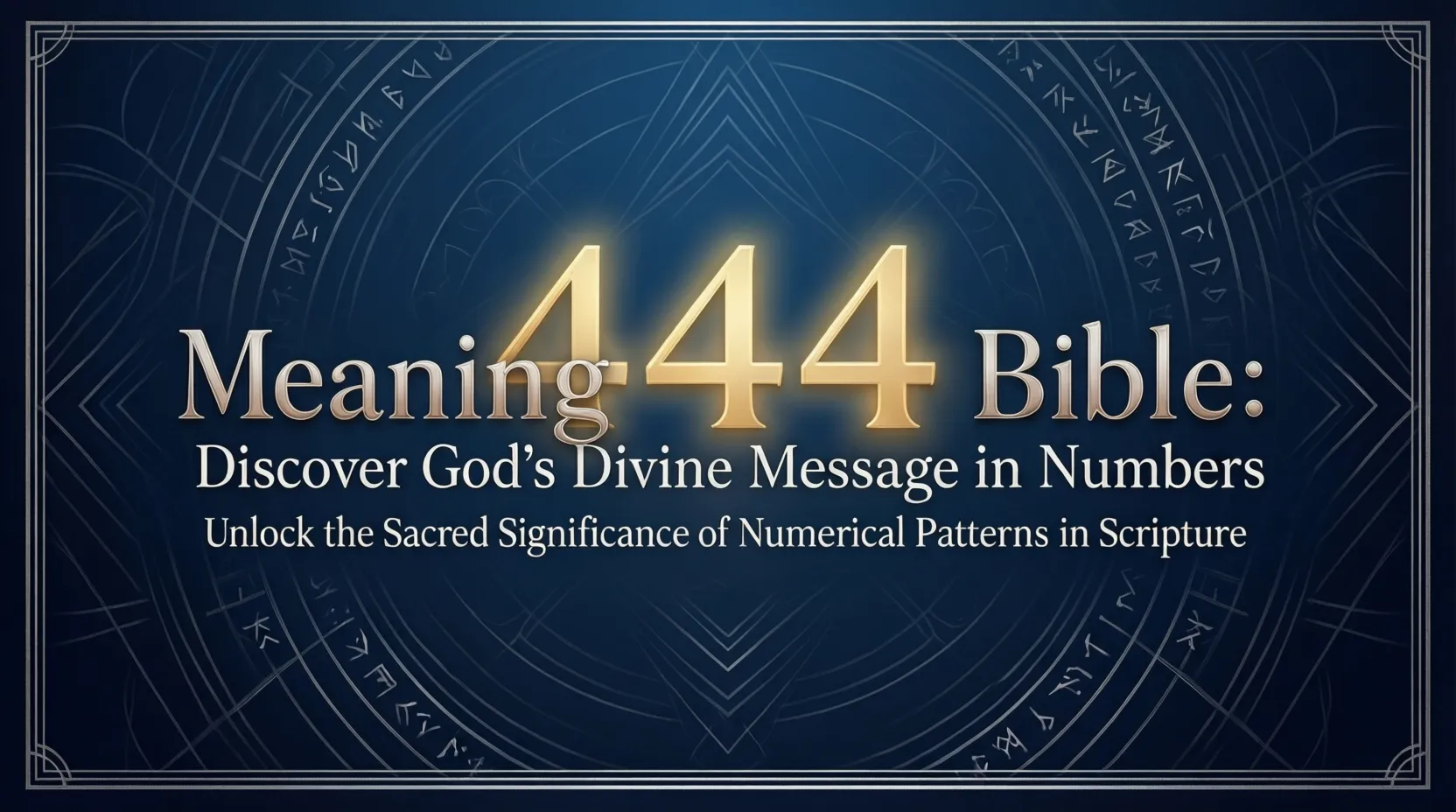 444 Meaning Bible