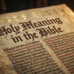 Holy Meaning in the Bible
