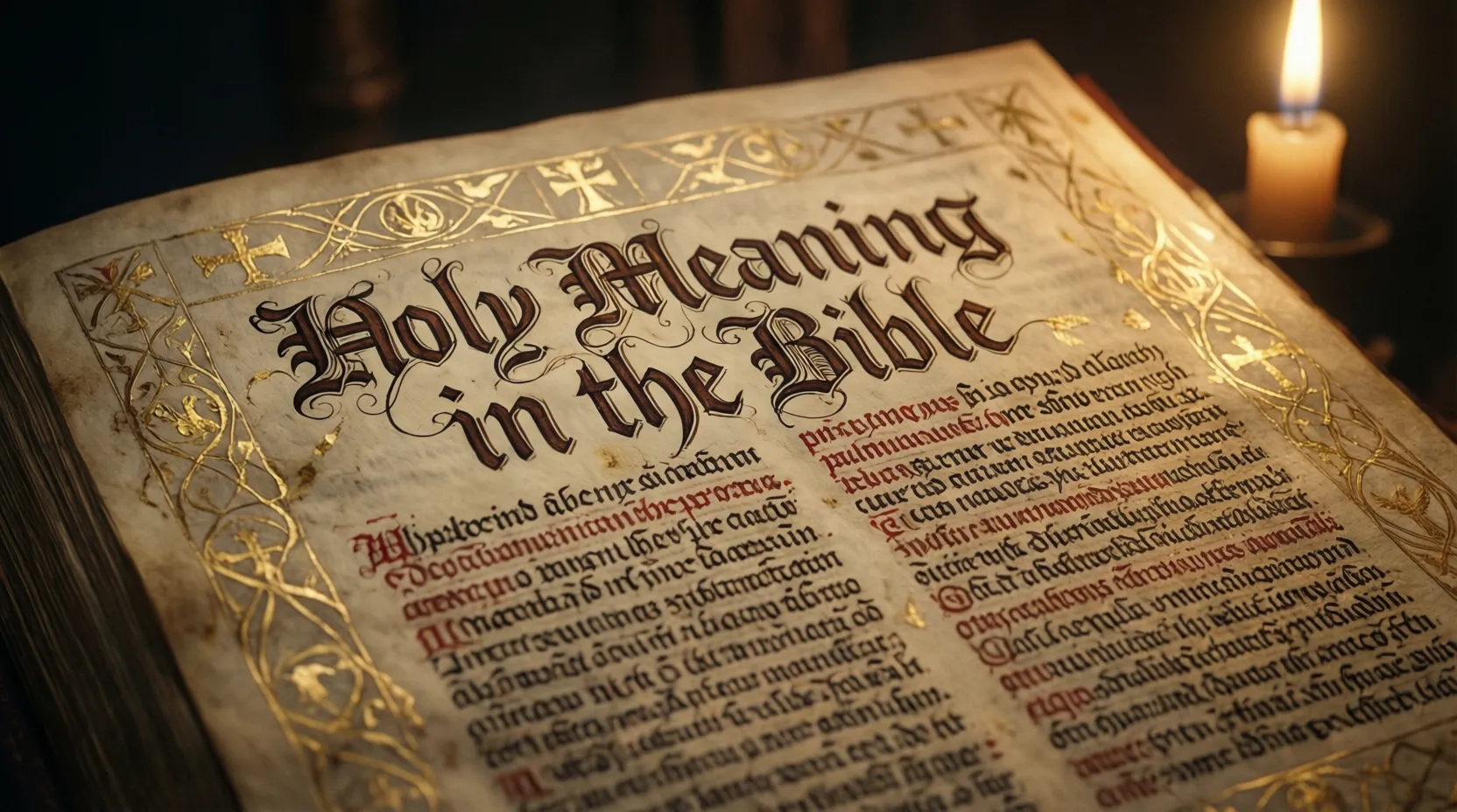 Holy Meaning in the Bible