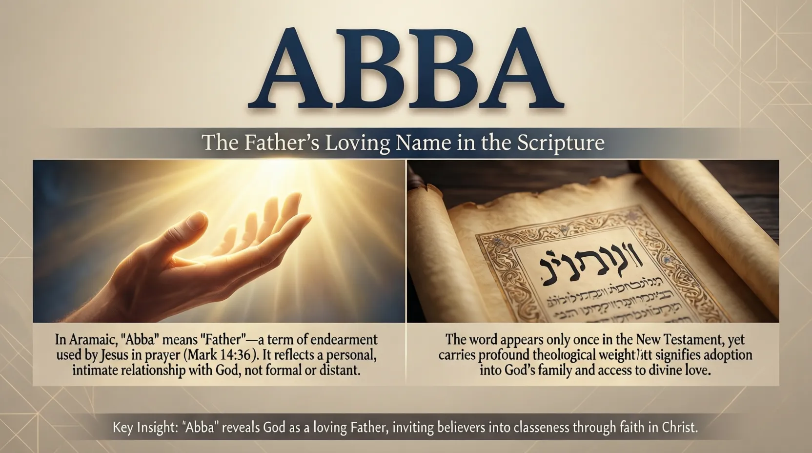 Abba Meaning in the Bible