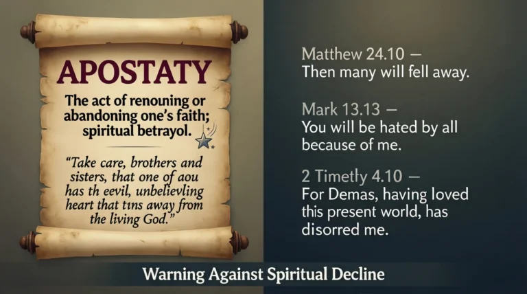 Apostasy Meaning in the Bible