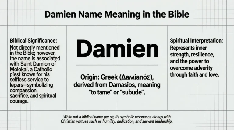 Damien Name Meaning in the Bible