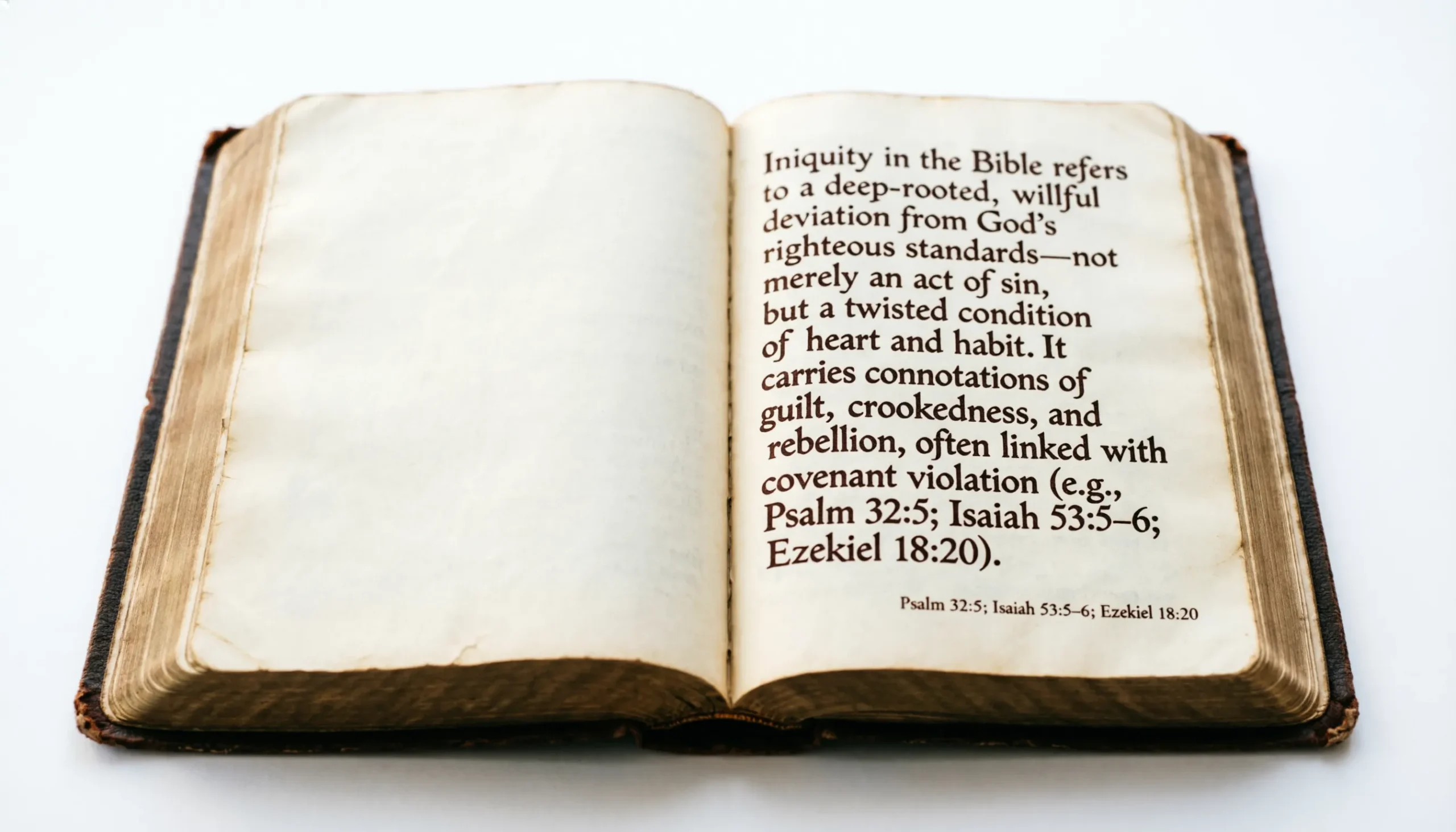 Iniquity Meaning in the Bible