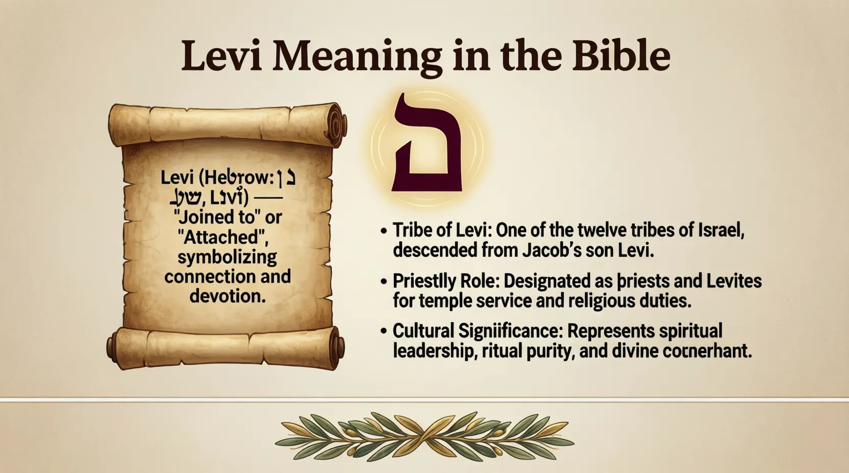 Levi Meaning in the Bible