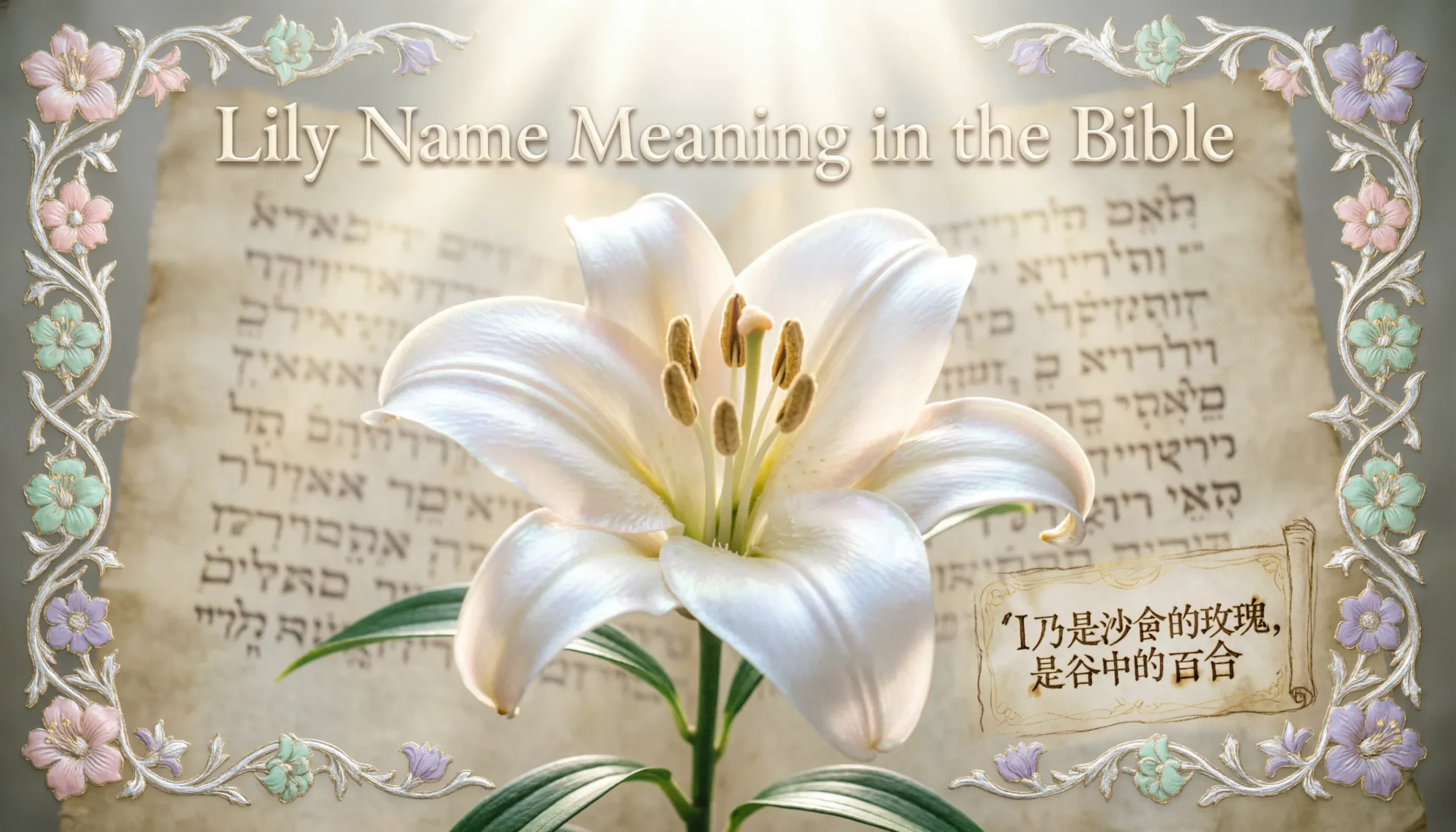Lily Name Meaning in the Bible