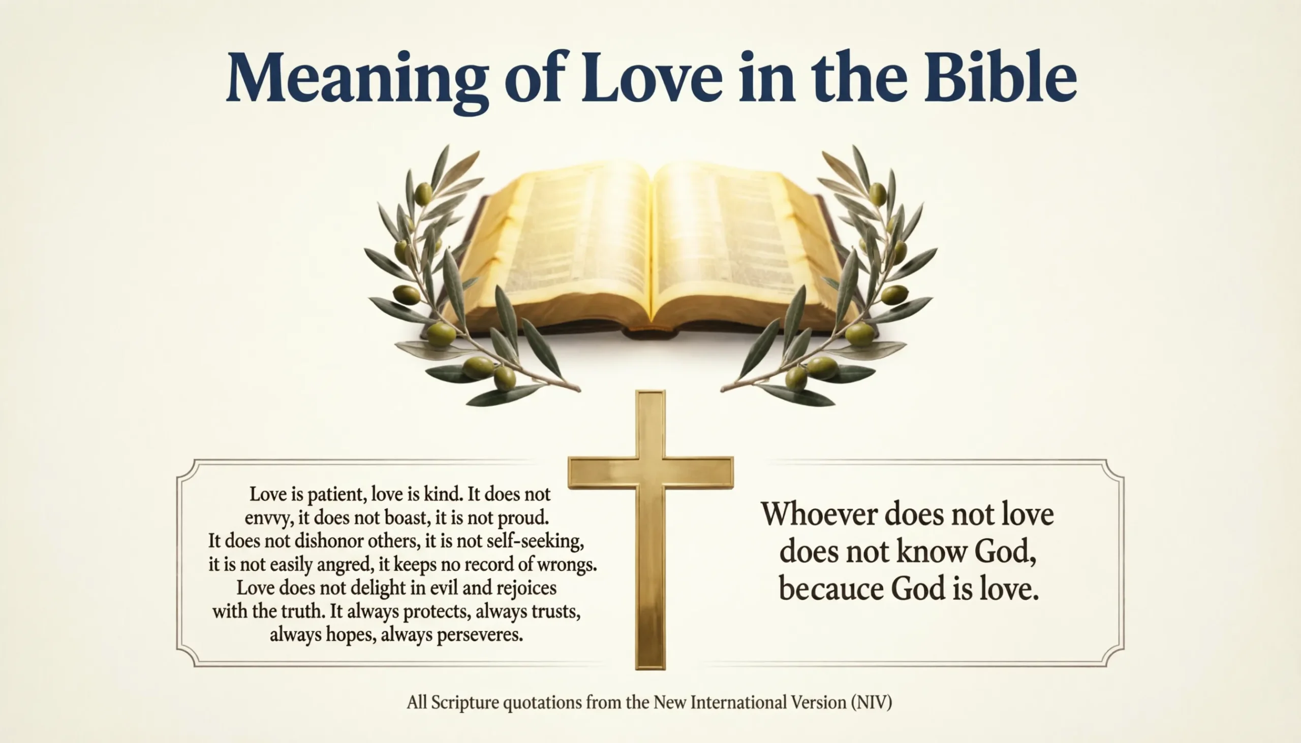 Meaning of Love in the Bible