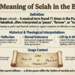 Meaning of Selah in the Bible