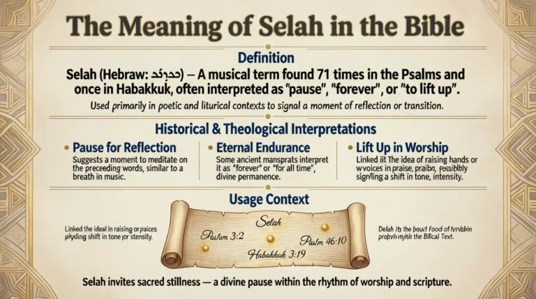 Meaning of Selah in the Bible