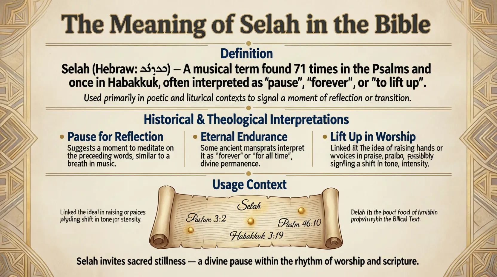 Meaning of Selah in the Bible