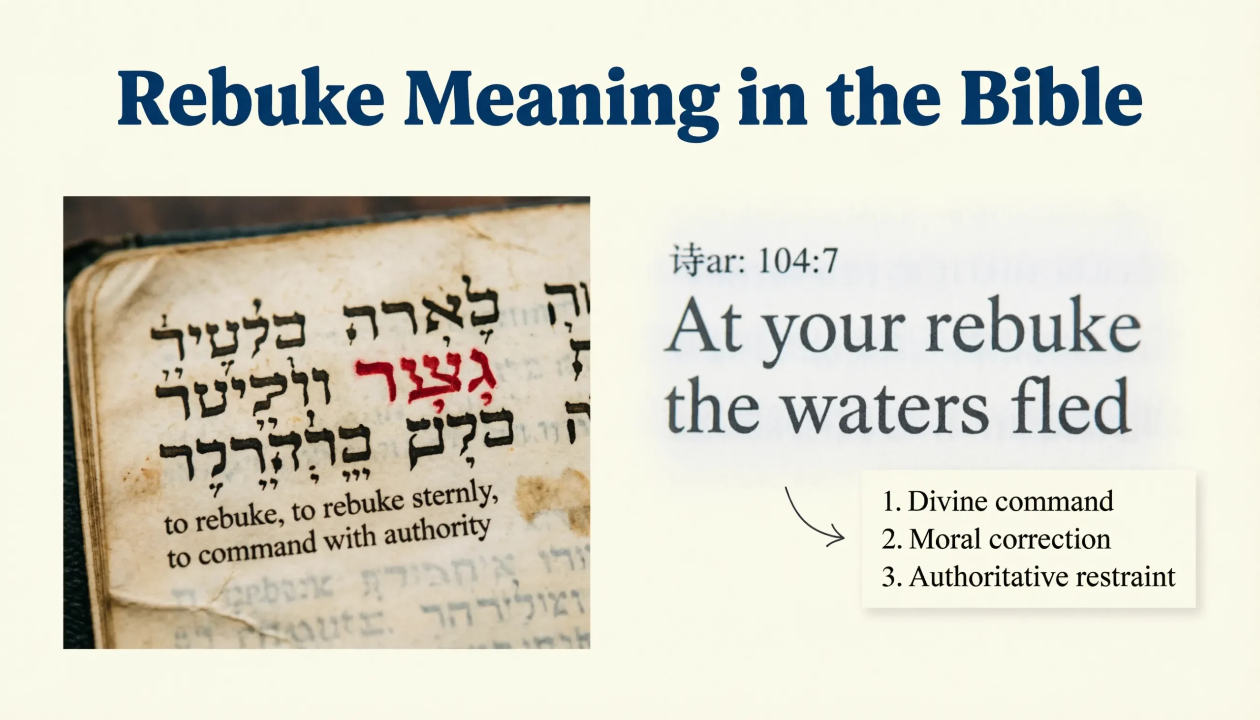 Rebuke Meaning in the Bible