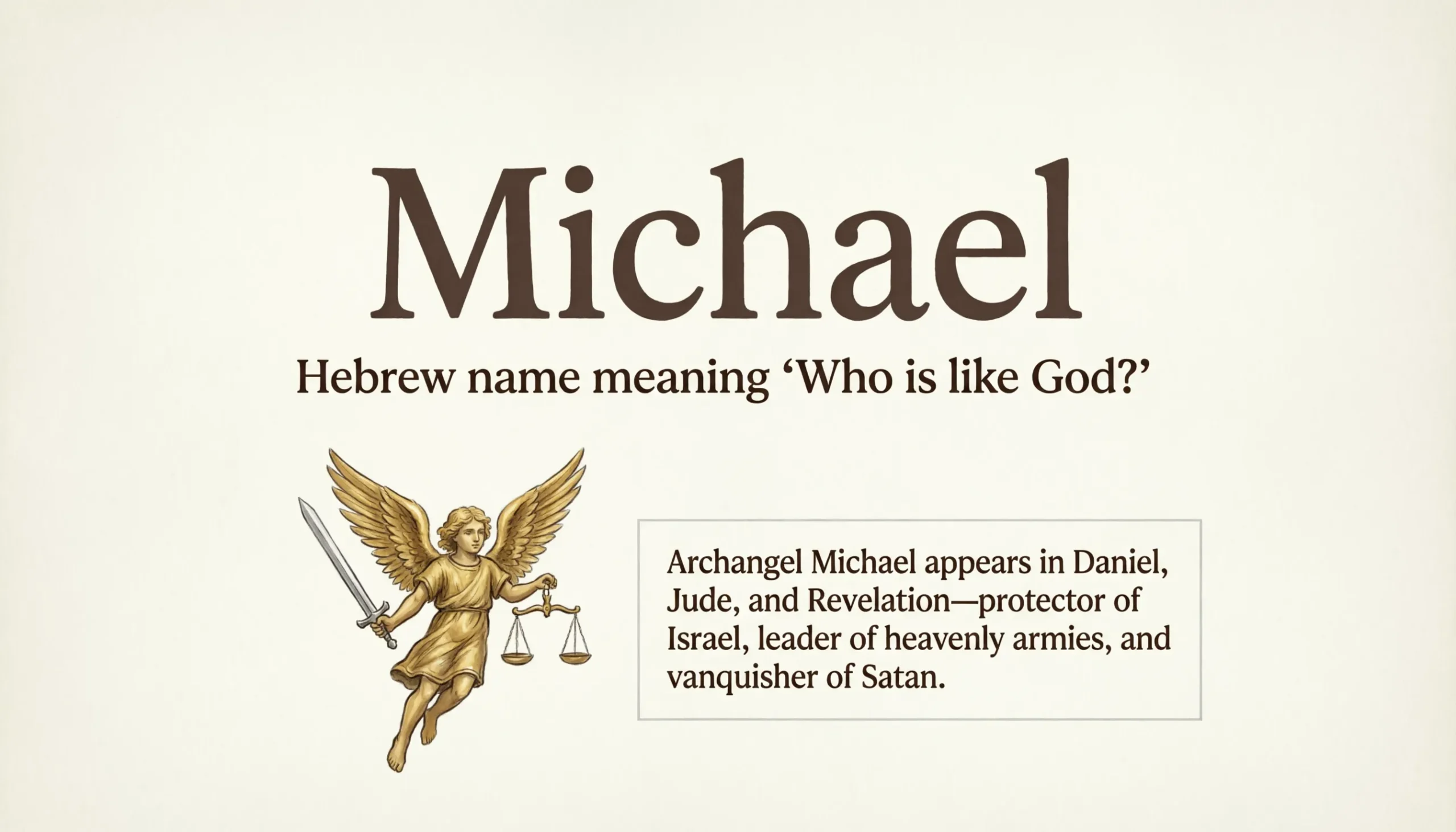 Michael Meaning in Bible
