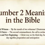 Number 2 Meaning in the Bible