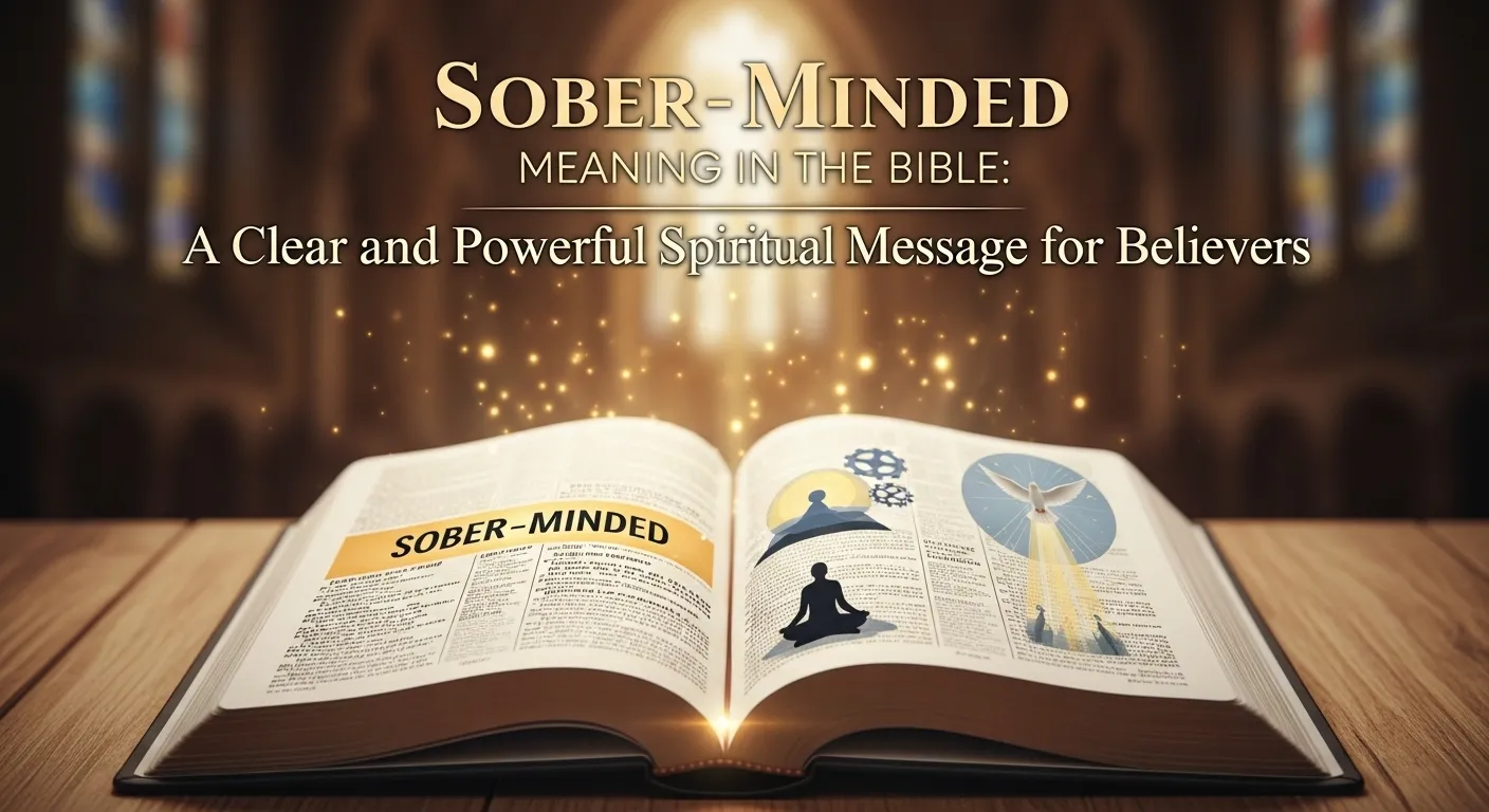 Sober-Minded Meaning in Bible