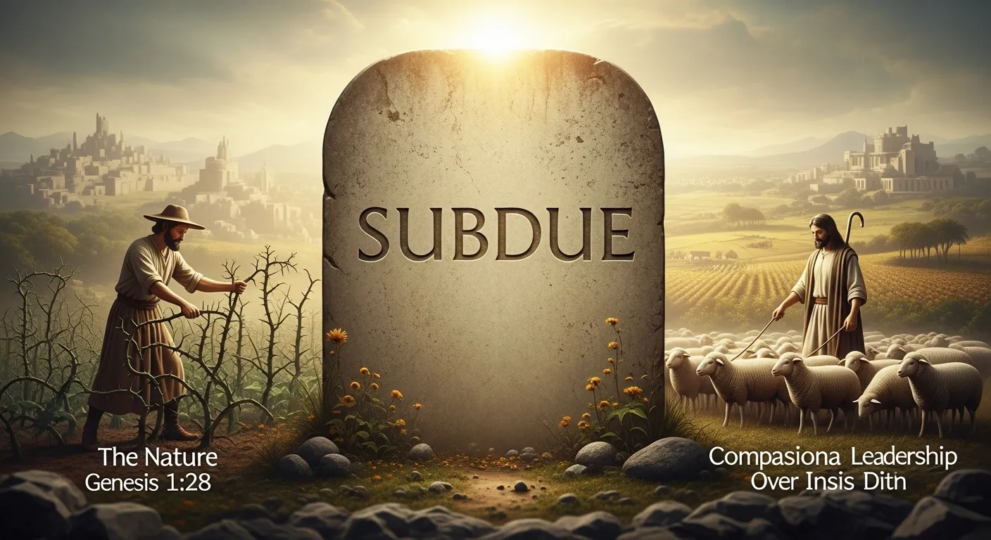 Subdue Meaning in the Bible