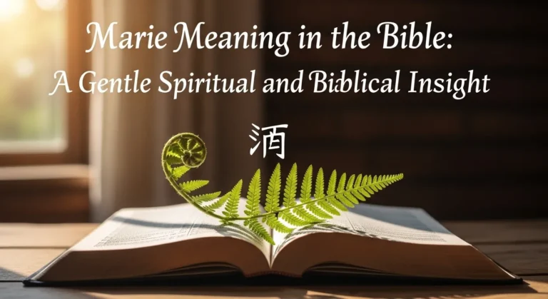 Marie Meaning in Bible