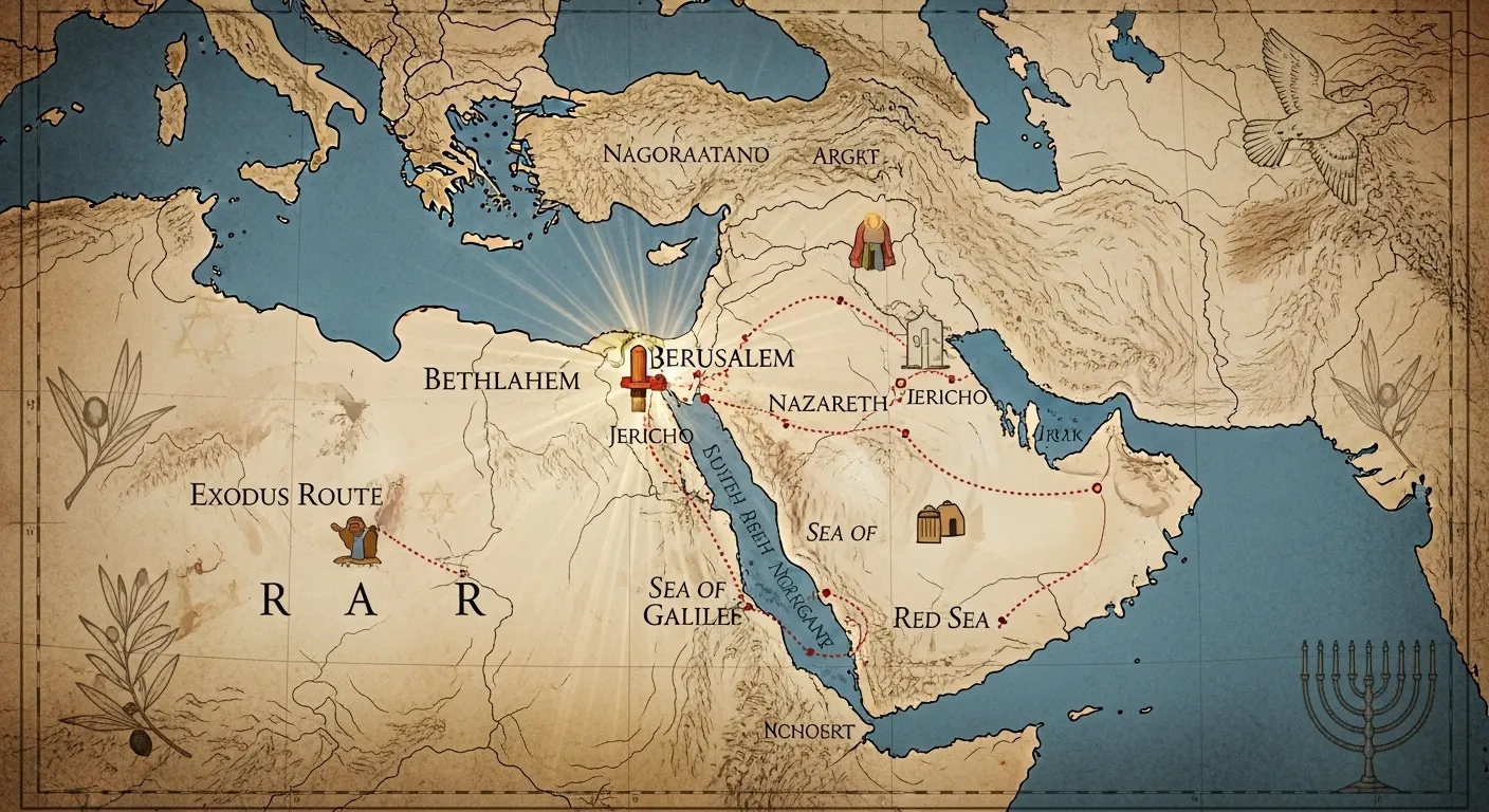 Middle East Map Meaning in the Bible