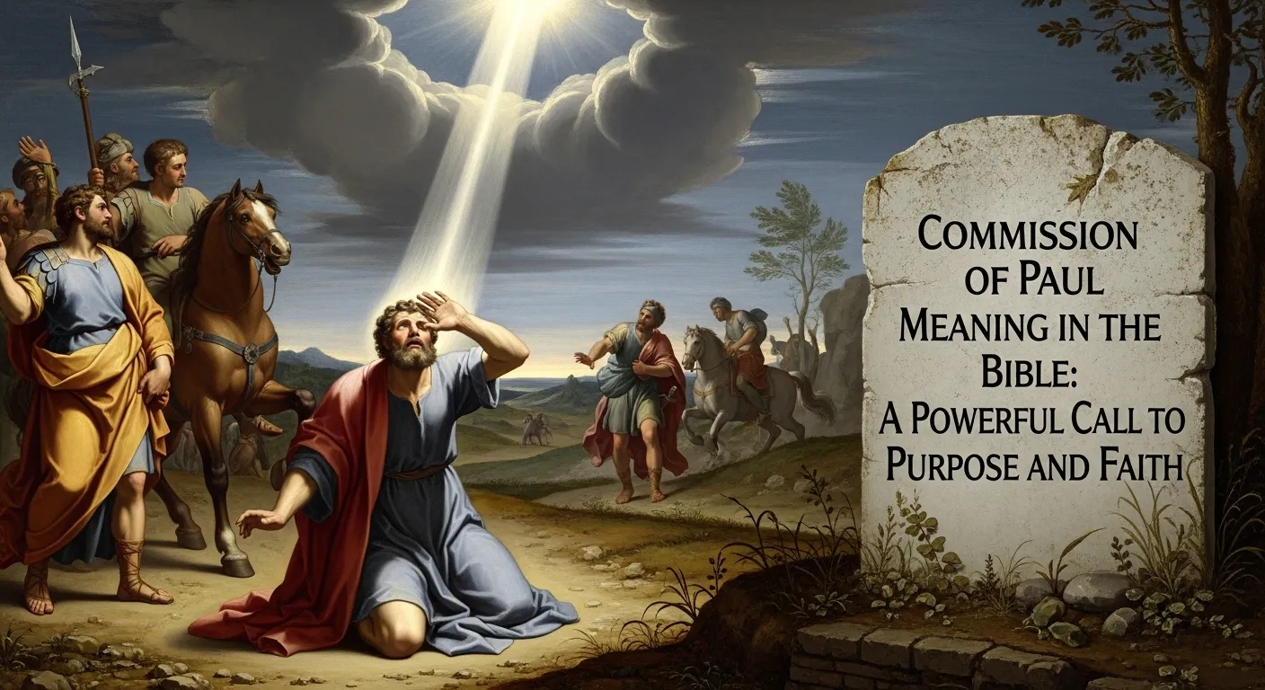 Commission of Paul Meaning in the Bible