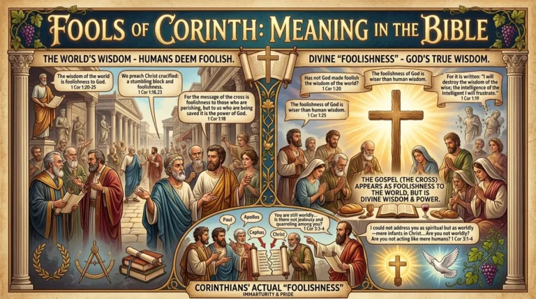 Fools of Corinth Meaning in the Bible