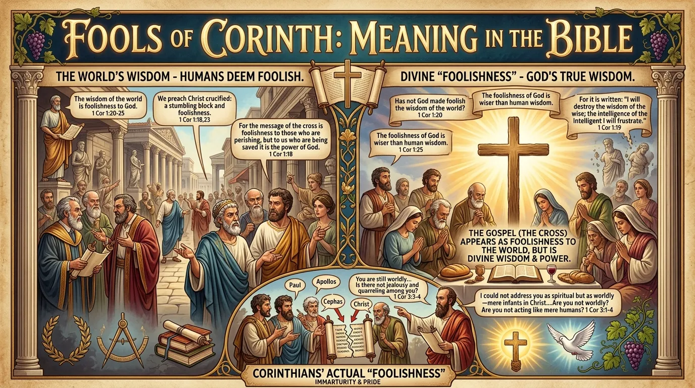 Fools of Corinth Meaning in the Bible