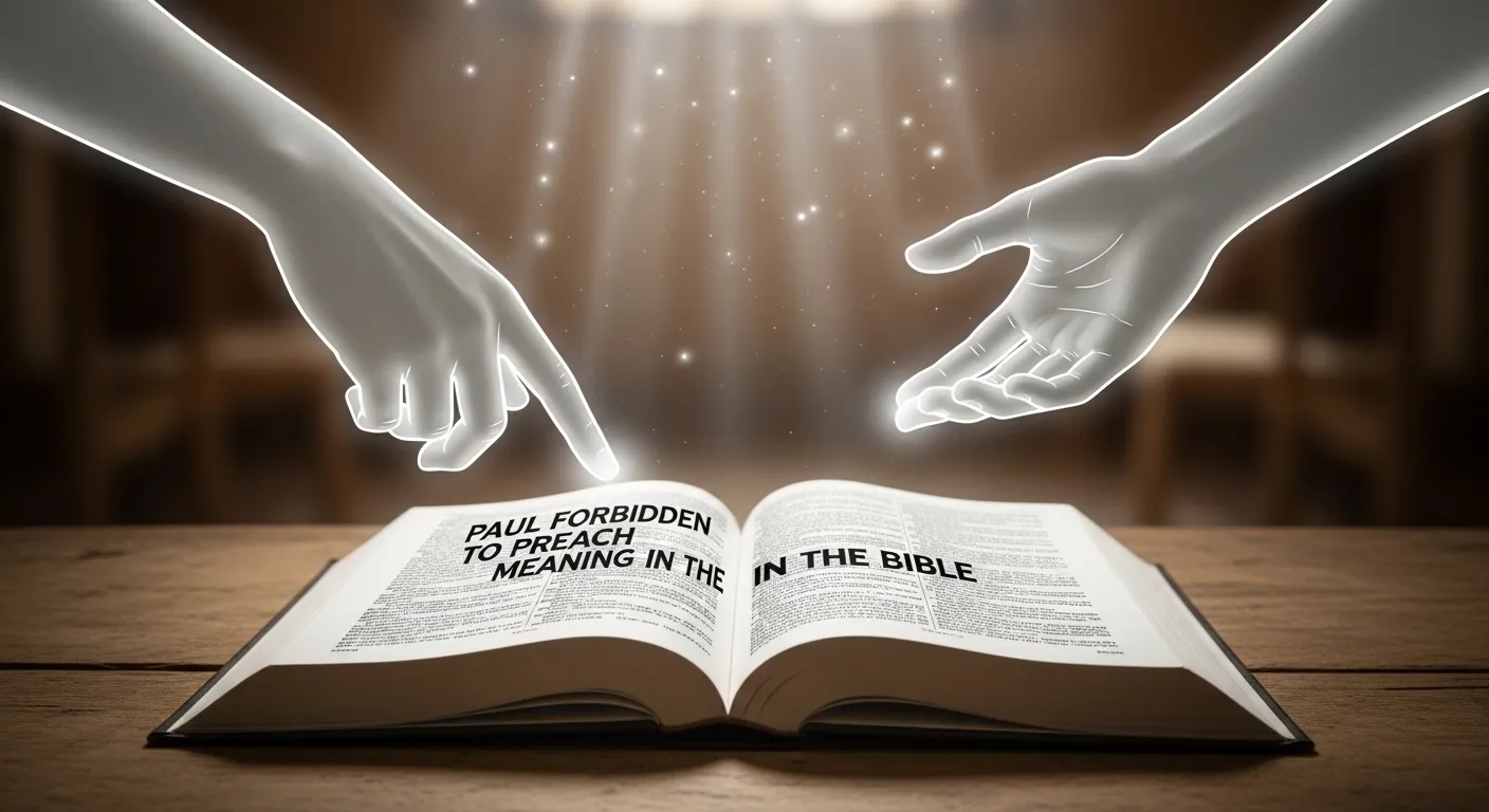 Paul Forbidden to Preach Meaning in the Bible