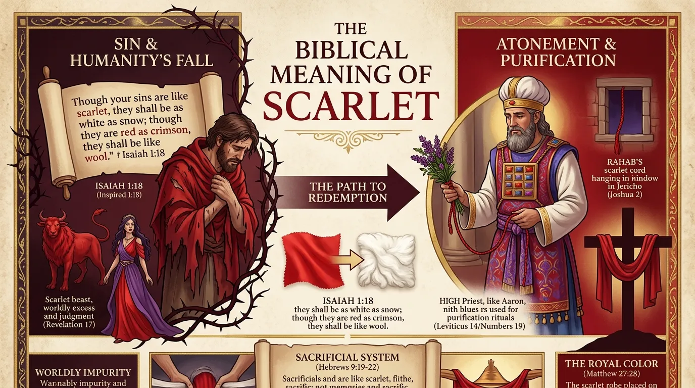 Color Scarlet Meaning in the Bible