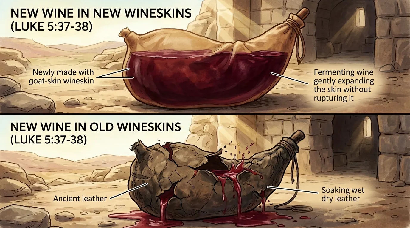 New Wine and Old Wineskins Meaning in the Bible