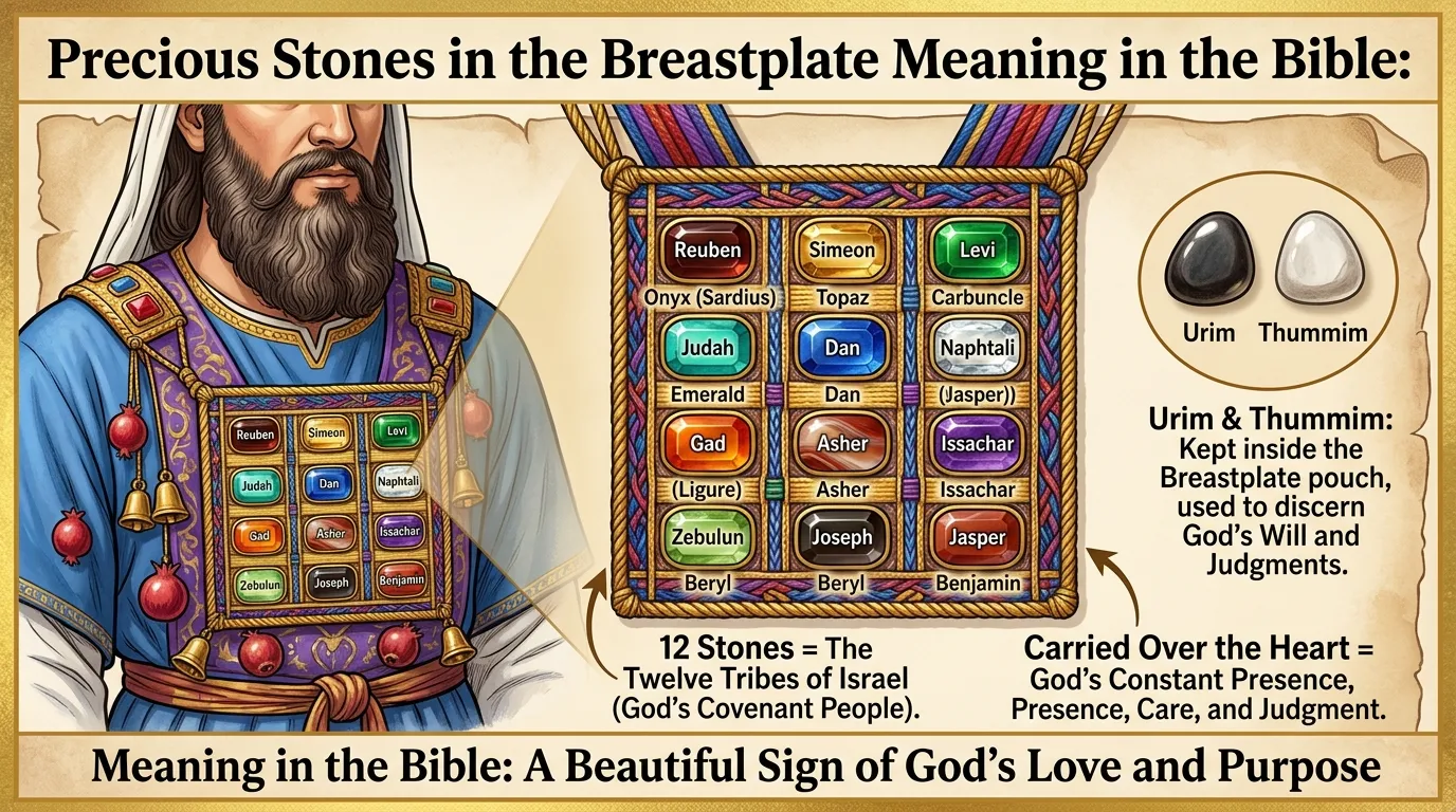 Precious Stones in the Breastplate Meaning in the Bible