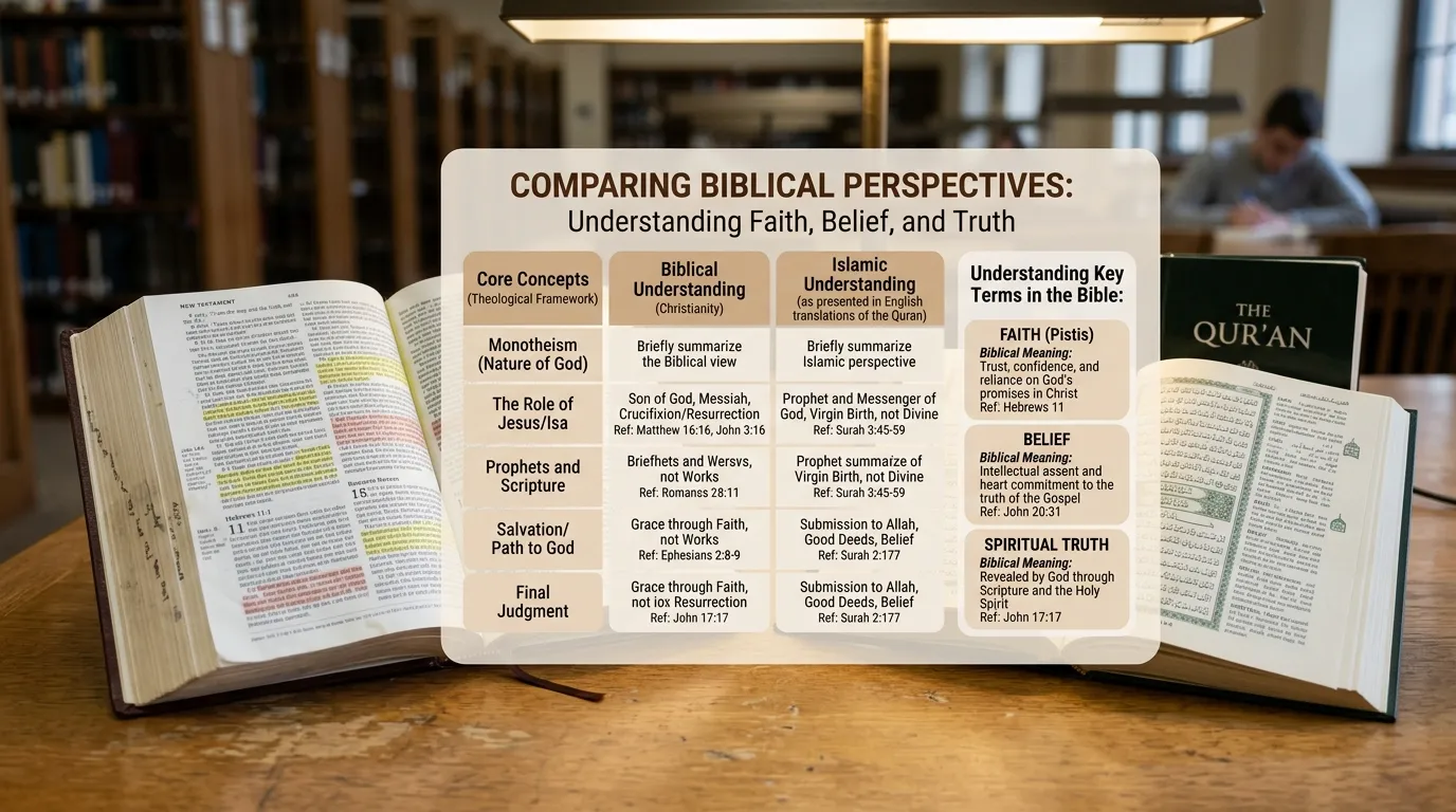 Islam and Christianity Comparison Meaning in the Bible
