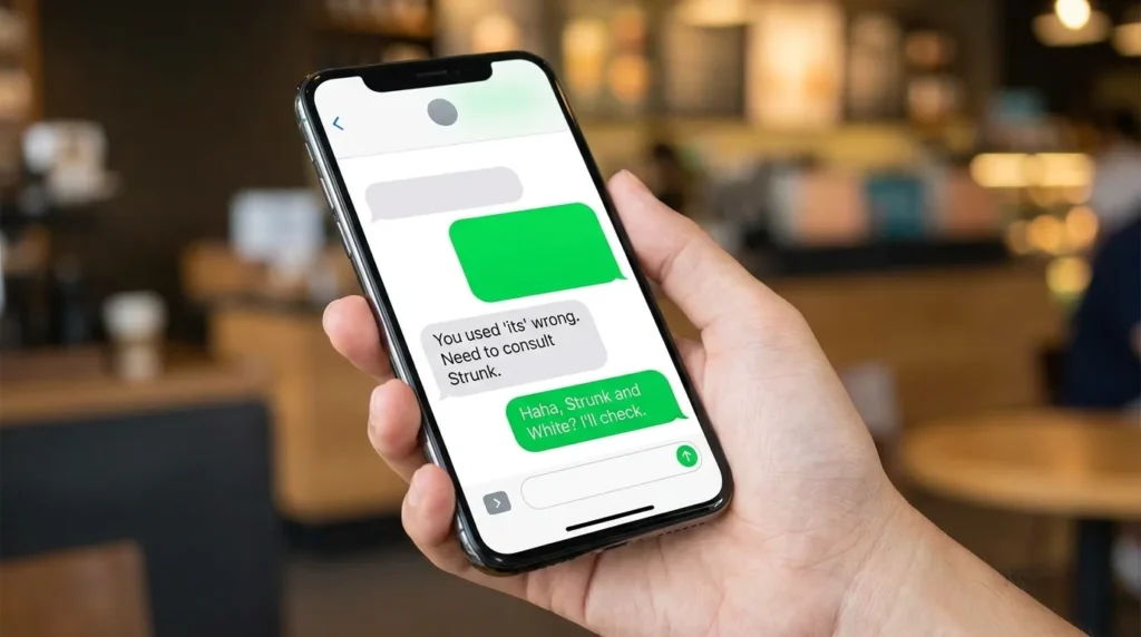 Strunk Meaning in Text Messages